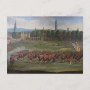 Zwart horloge op Glasgow Green Briefkaart