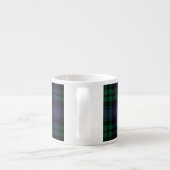 Zwart horloge Tartan, Plaid Espresso Kop (Achterkant)