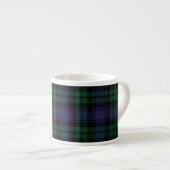Zwart horloge Tartan, Plaid Espresso Kop (Voorkant rechts)