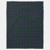 Zwart horloge Tartan, Plaid Fleece Deken (Voorkant)