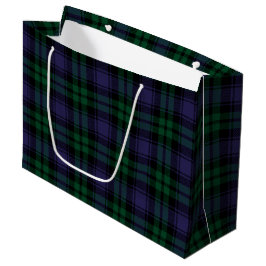 Zwart horloge Tartan, Plaid Groot Cadeauzakje