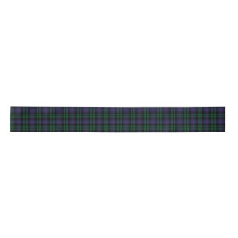 Zwart horloge Tartan, Plaid Satijnen Lint
