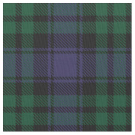 Zwart horloge Tartan, Plaid Stof