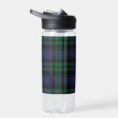 Zwart horloge Tartan, Plaid Waterfles (Rechts)