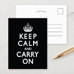 Zwart houd Rust en draag Briefkaart<br><div class="desc">Zwart houd Rust en draag</div>