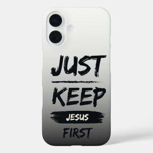 Zwart houdt Jezus eerst Case-Mate iPhone Case (Achterkant)