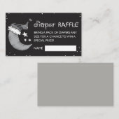 Zwart houdt van de moon- en rugluieraffle visitekaartje (Voorkant / Achterkant)