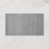 Zwart Hout Elegant Modern Professioneel Donker Visitekaartje (Achterkant)