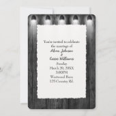 Zwart hout en potlampen kaart (Achterkant)