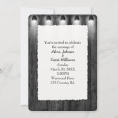 Zwart hout en schijnwerpers kaart (Achterkant)