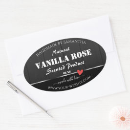 Zwart Hout Graan Product Verpakking Etiketten Hart