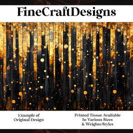 Zwart hout met bladeffect J3 Decoupage Tissuepapier