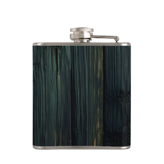 Zwart hout personaliseren heupfles (Achterkant)