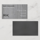 Zwart Hout Textuur Elegante Professionele Advocaat Visitekaartje (Voorkant / Achterkant)