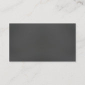 Zwart Hout Textuur Elegante Professionele Advocaat Visitekaartje (Achterkant)