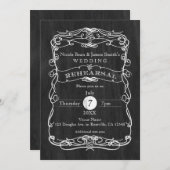 Zwart Hout & Wit  REPETITIES Kaart (Voorkant / Achterkant)