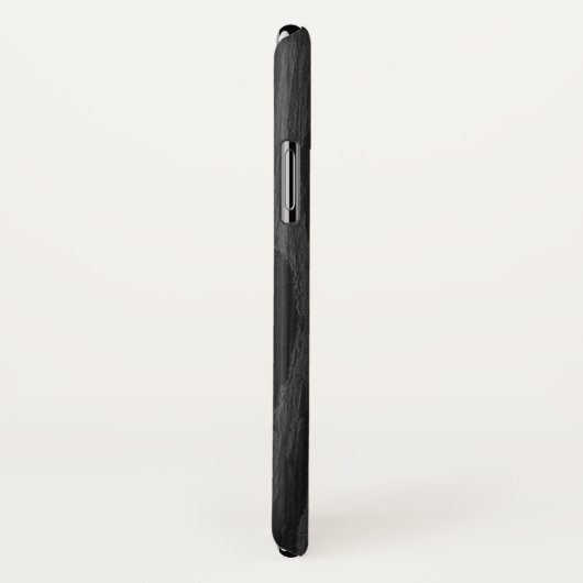 Zwart Houten Ontwerp iPhone Case (Achterkant / rechts)