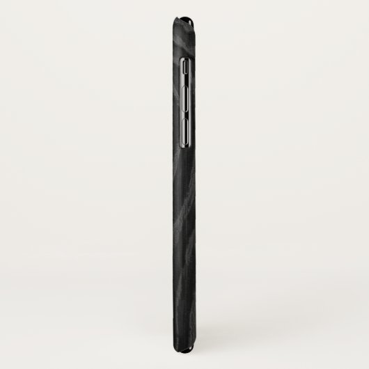 Zwart Houten Ontwerp iPhone Case (Achterkant/links)