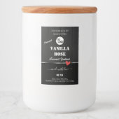 Zwart Houtkorrel Product Verpakkingslabels Logo Voedselcontainer Etiket (Voorkant)