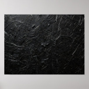 Zwart Houtskool Handgemaakt Papier Textuur Poster