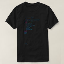 Zwart HTML-Shirt