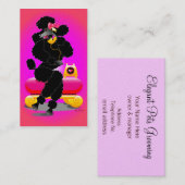 Zwart hulpmiddel op het Schilderen van de Retro va Visitekaartje (Voorkant / Achterkant)