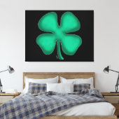 Zwart Iers canvas afdrukken (Insitu (Slaapkamer))