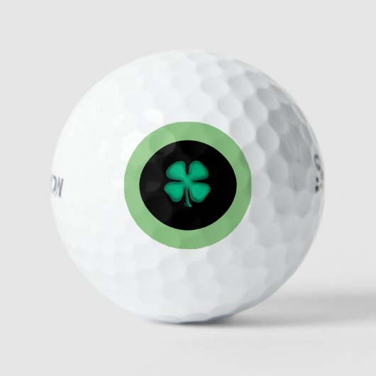 Zwart Iers Cirkel Srixon Soft Feel golfballen (Voorkant)