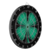 Zwart Iers dartboard Dartbord (Voorkant Links)