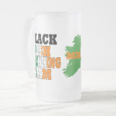 Zwart Iers drink team Matglas Bierpul (Voorkant links)