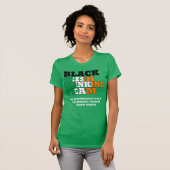 Zwart Iers Drink team T-shirt (Voorkant volledig)