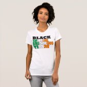 Zwart Iers Drink team T-shirt (Voorkant volledig)