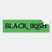 Zwart Iers groen bumper sticker (Voorkant)