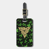 Zwart Iers Knotwerk - Aanpassen Bagagelabel (Voorkant verticaal)