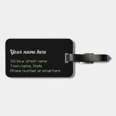 Zwart Iers Knotwerk - Aanpassen Bagagelabel (Achterkant horizontaal)