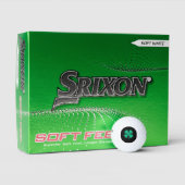 Zwart Iers Srixon Soft Feel golfballen 12 pk (Verpakking)