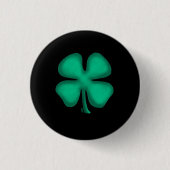 Zwart Ierse kleine knoop Ronde Button 3,2 Cm (Voorkant)