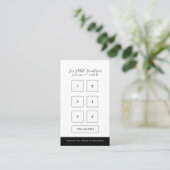 Zwart IG, FB, YouTube Sociaal Modern Script Klantenkaartje (Staand voorkant)