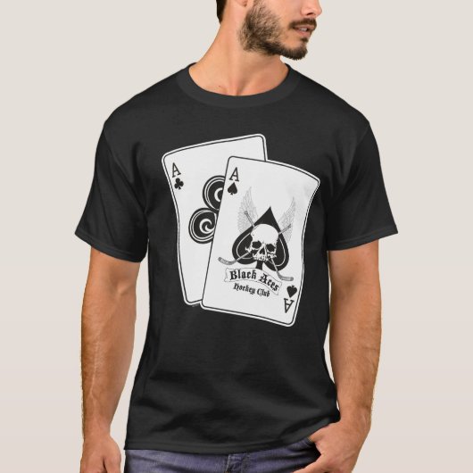 Zwart ijs - fijn haar t-shirt (Voorkant)