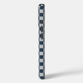 Zwart ijs geruit bord patroon Case-Mate iPhone case (Achterkant / Links)