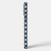 Zwart ijs geruit bordpatroon Case-Mate iPhone case (Achterkant / Links)
