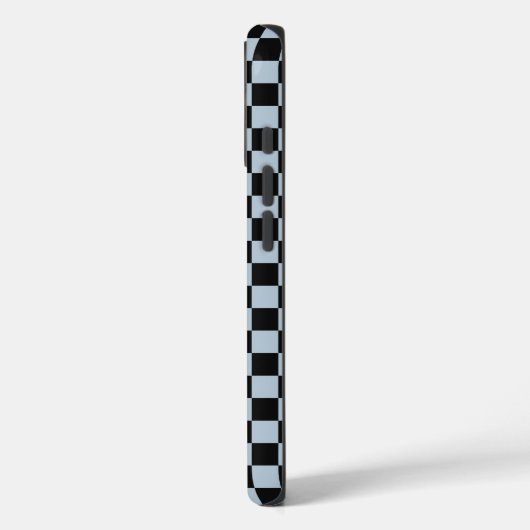 Zwart ijs schaakbordpatroon Case-Mate iPhone case (Achterkant / Links)