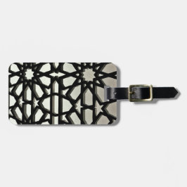 Zwart ijzergewas bagagelabel