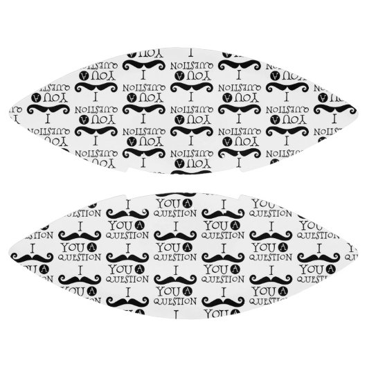 Zwart Ik snor je een vraag American Football (Panelen)