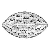 Zwart Ik snor je een vraag American Football (Voorkant)