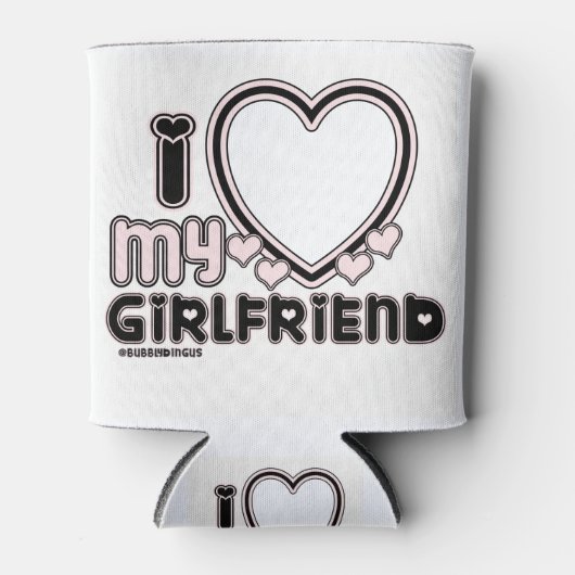 zwart in luv 1 blikjeskoeler (Voorkant)