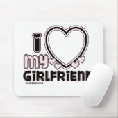 zwart in luv 1 muismat (Met muis)