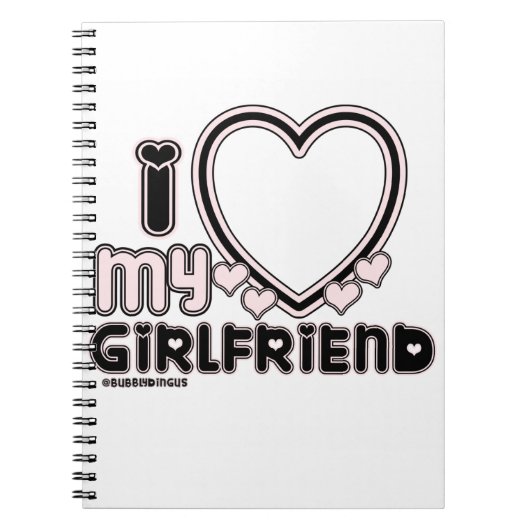 zwart in luv 1 notitieboek (Voorkant)