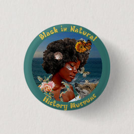 Zwart in Natuurhistorisch Musea Button