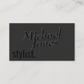 Zwart in reliëfdruk Stijlvol Visitekaartje (Voorkant)